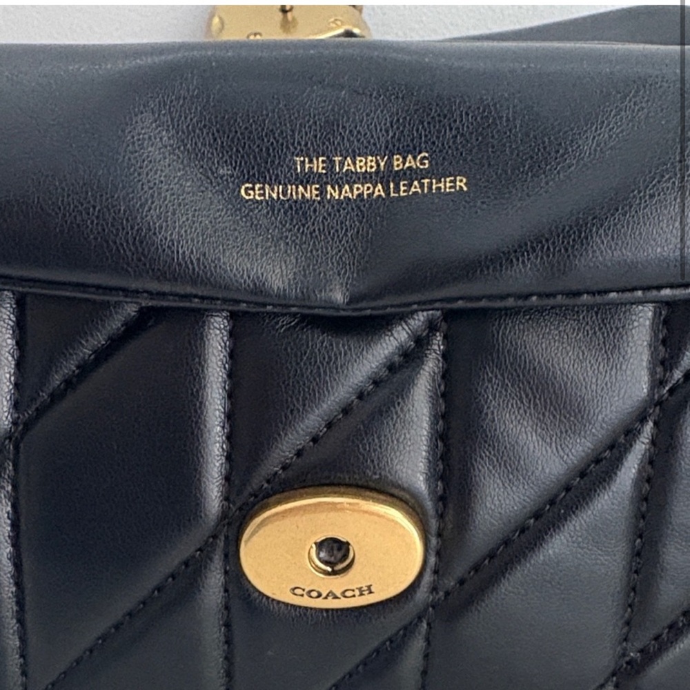 Coach tabby 26 quilted black Napa leather - Picture 2 of 5